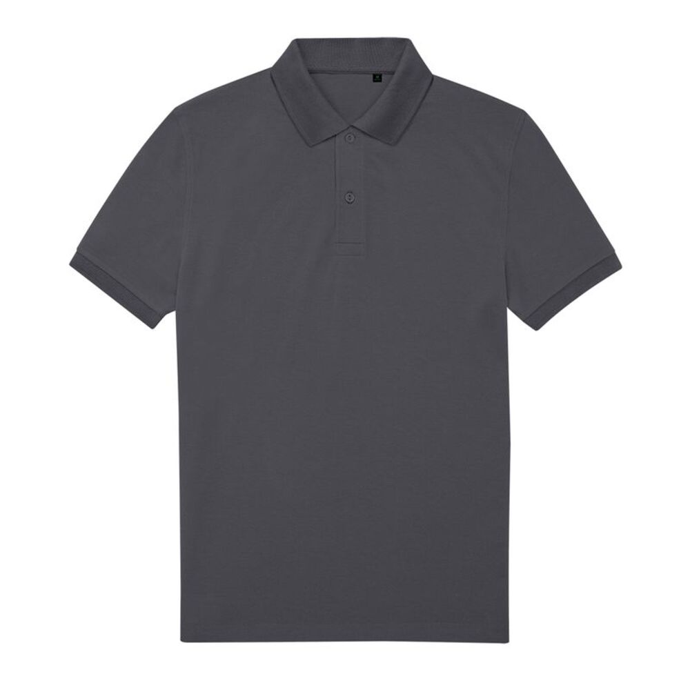 B&C Mens My Eco Polo Shirt / Dark Grey